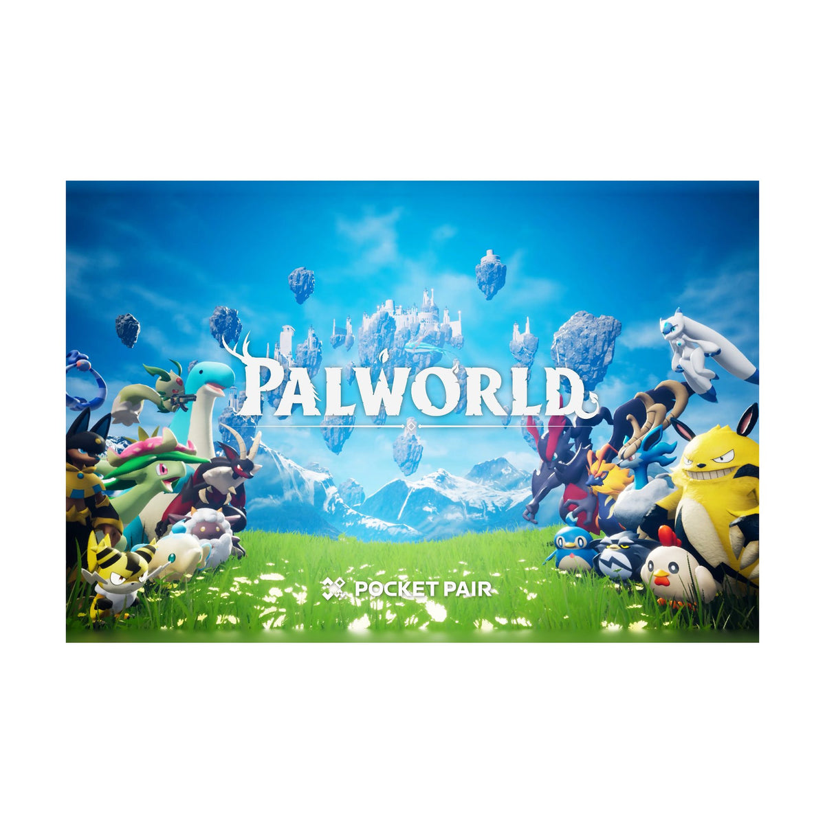 Palworld Key Art horizontal poster print