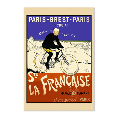 Paris-Brest-Paris La Francaise poster print