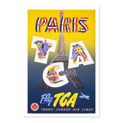 Paris Fly TCA poster print