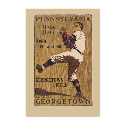 Pennsylvania Georgetown Baseball 1905 poster print