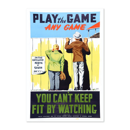 Play the Game — Any Game poster print
