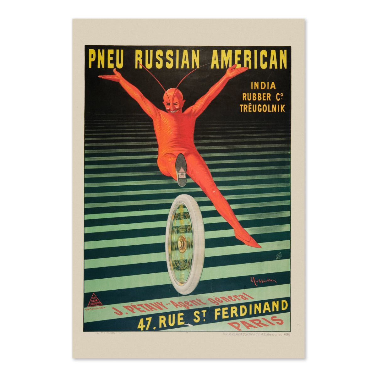 Pneu Russian American poster print
