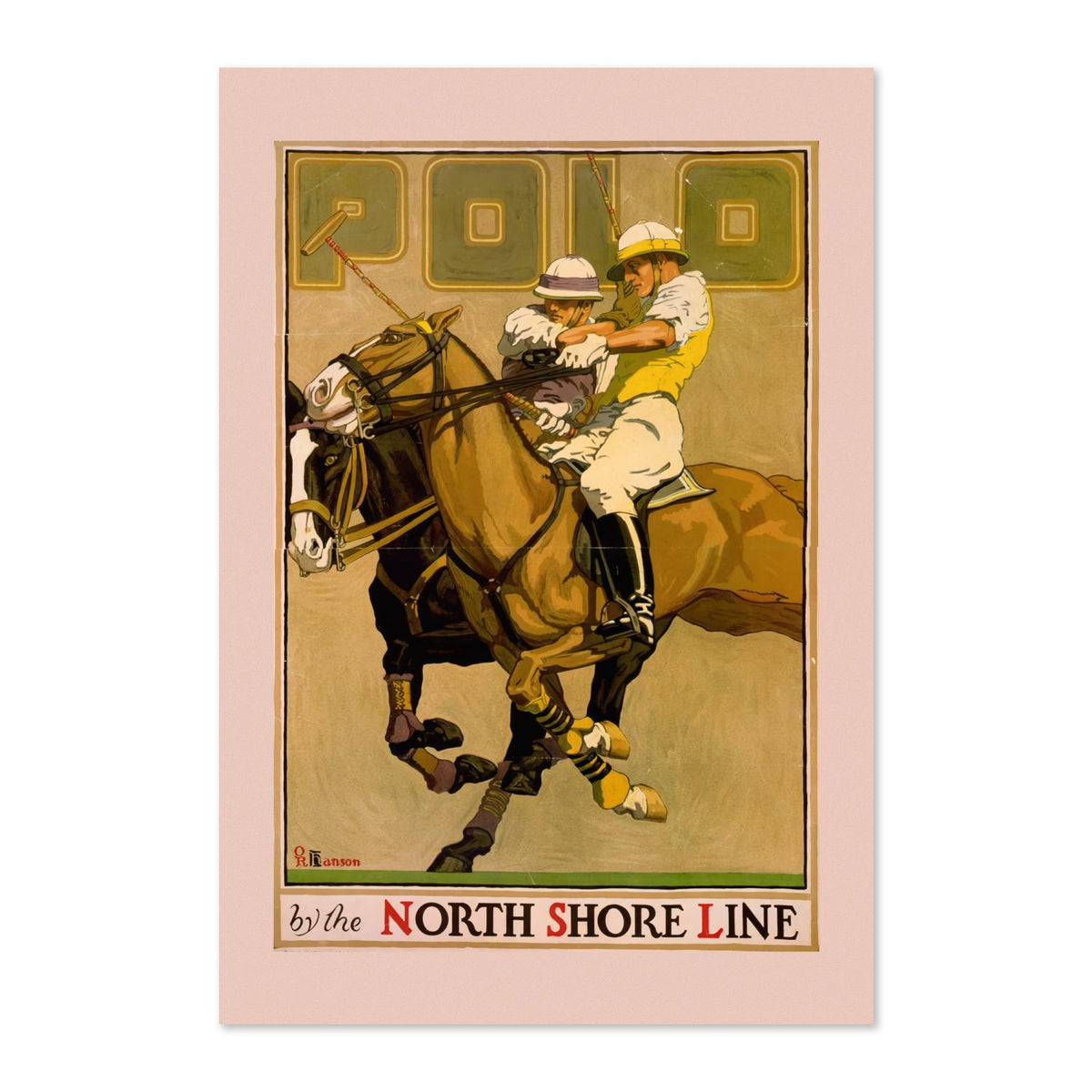 Polo North Shore Line poster print
