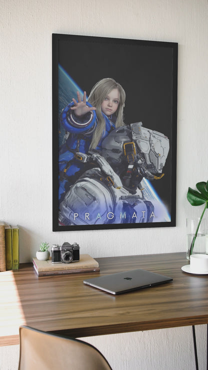 Pragmata Poster — Key Art Print | Sci-Fi Gaming Wall Art
