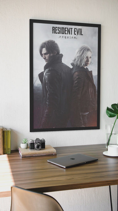 Resident Evil Requiem Poster — Key Art Print | Capcom Survival Horror Gaming Wall Art