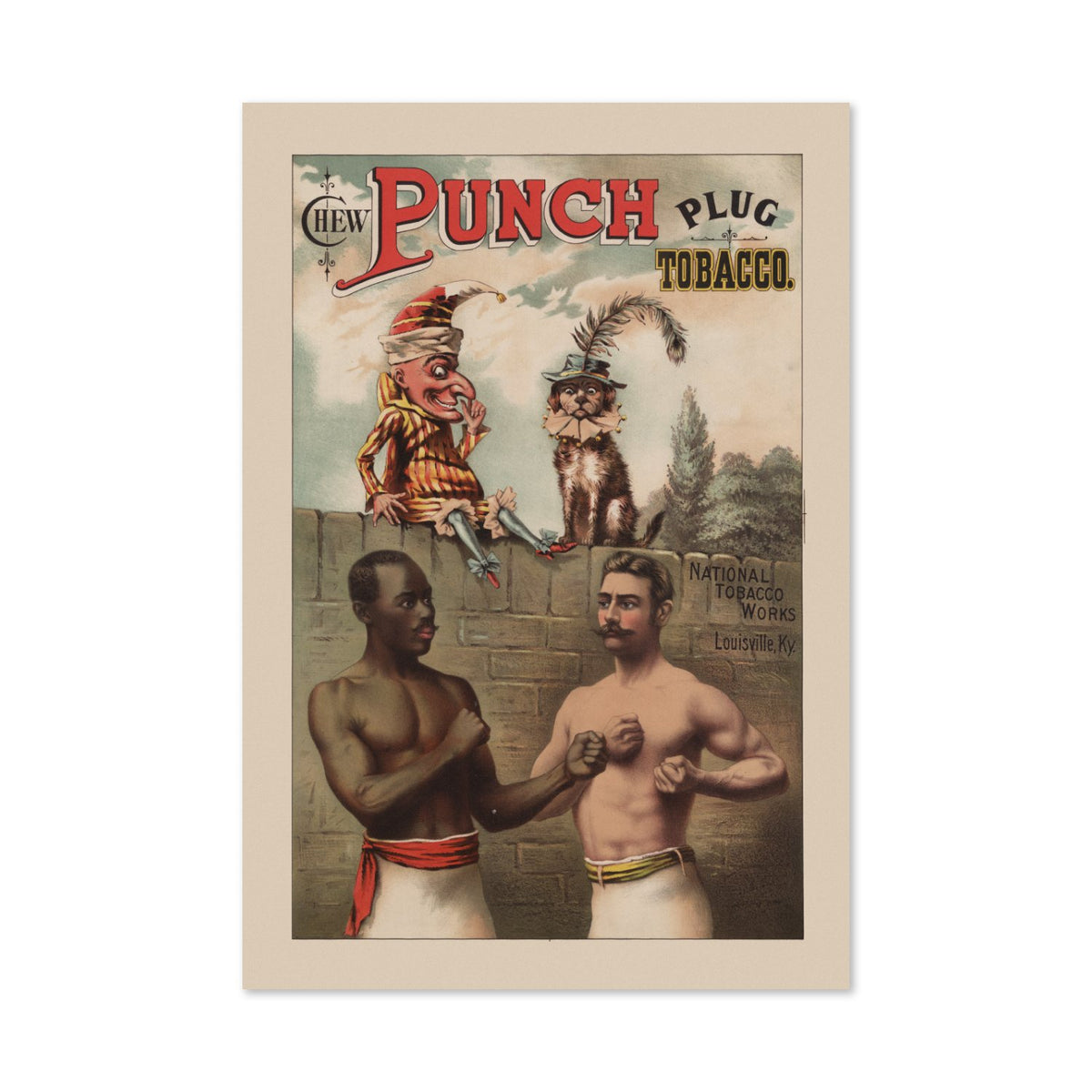 Punch Plug Tobacco Boxing poster print
