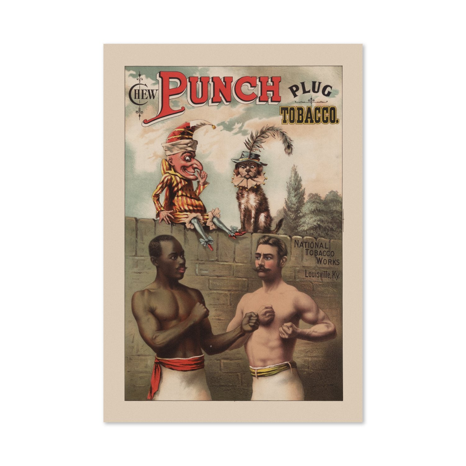Punch Plug Tobacco Boxing poster print