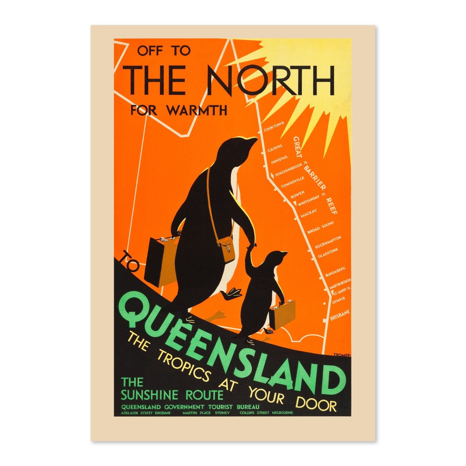 Queensland Penguins poster print