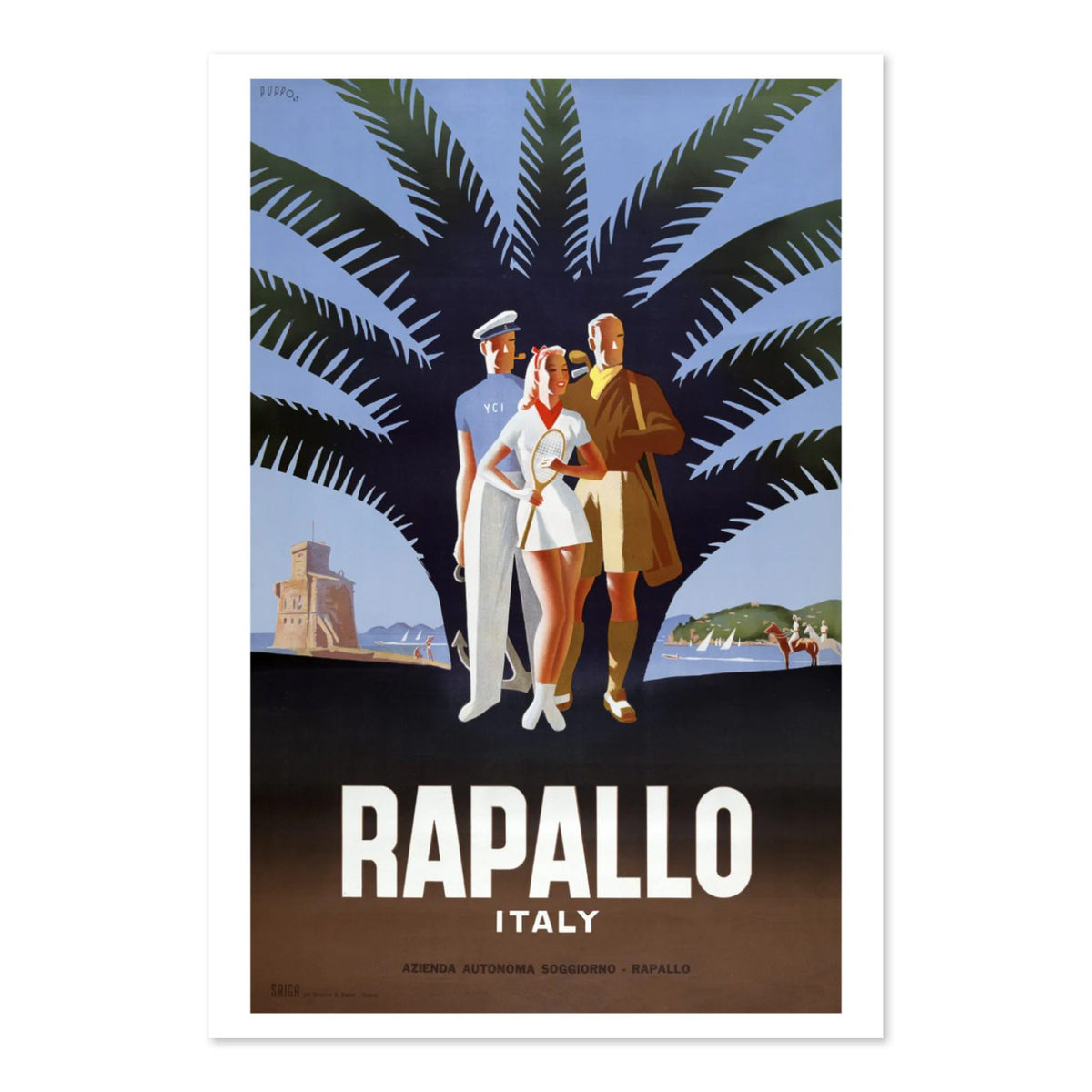Rapallo Italy poster print