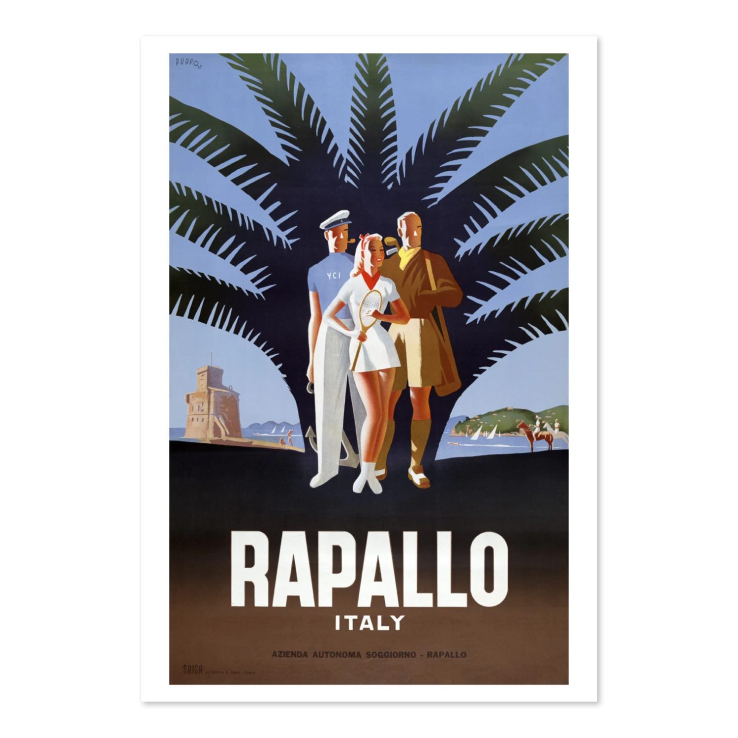 Rapallo Italy poster print
