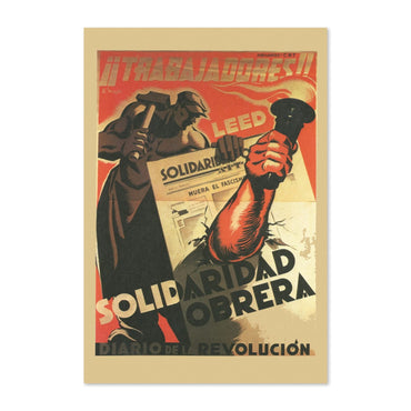 Read Solidaridad Obrera Workers Solidarity poster print