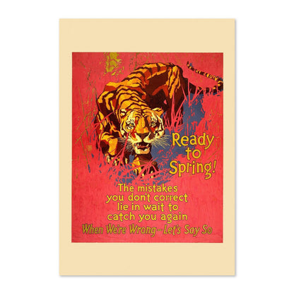 Ready to Spring poster print