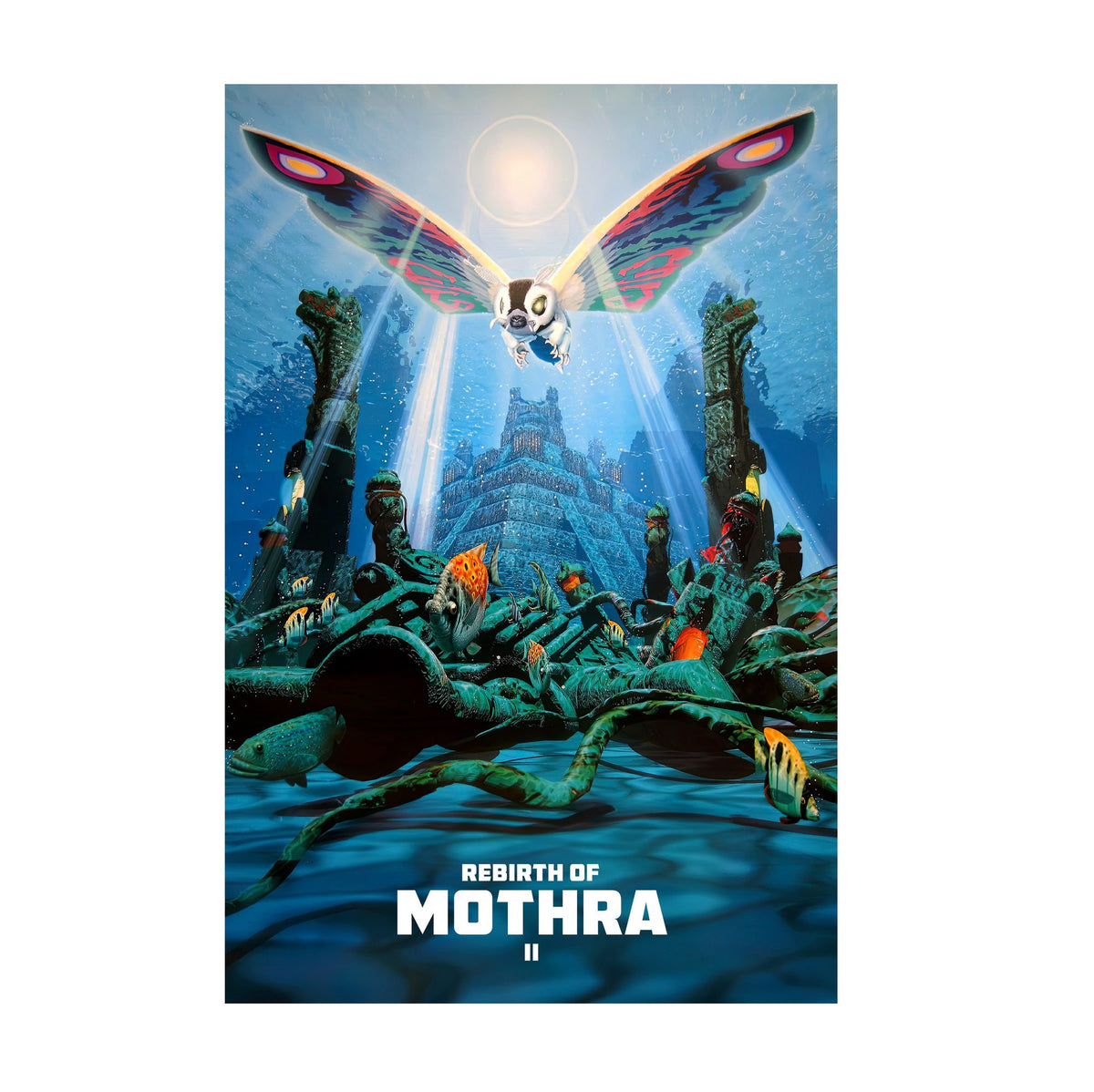 Rebirth of Mothra II (1997) Movie Key Art poster print