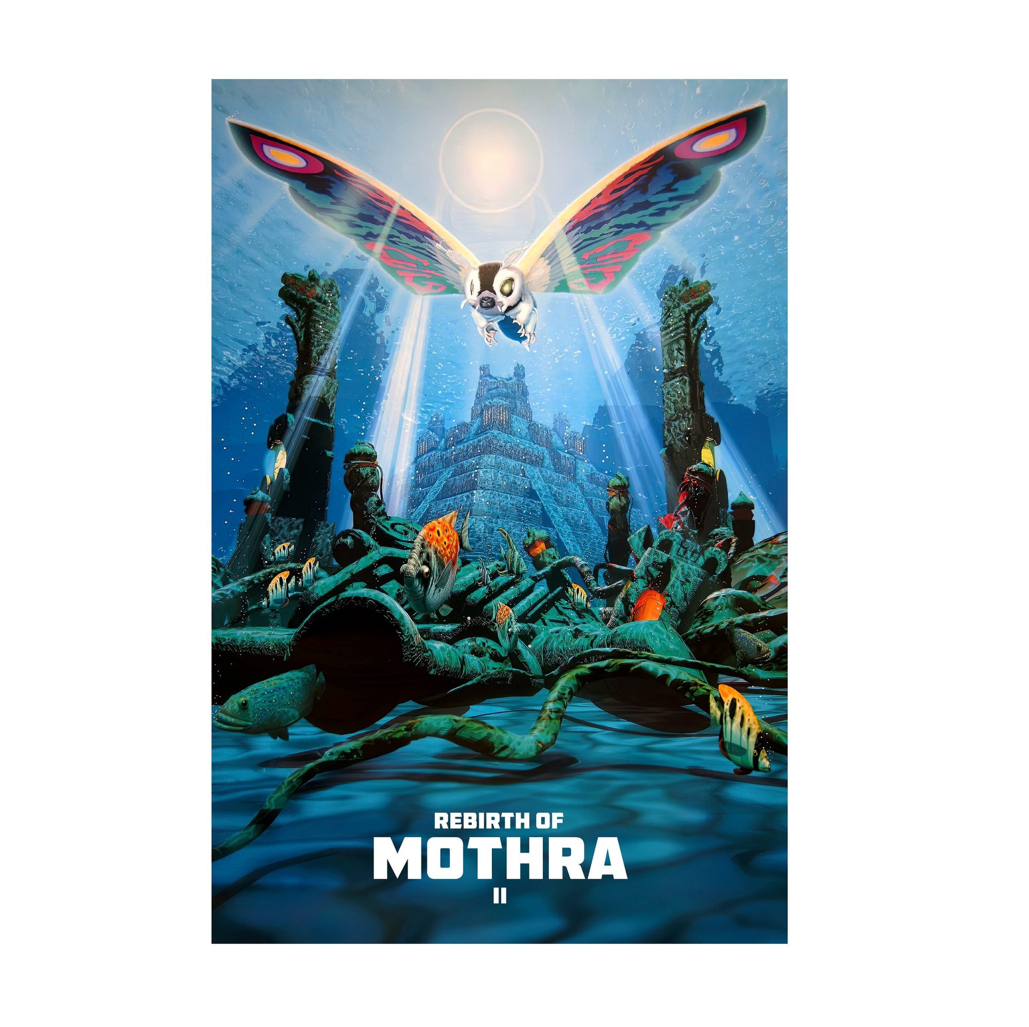 Rebirth of Mothra II (1997) Movie Key Art poster print