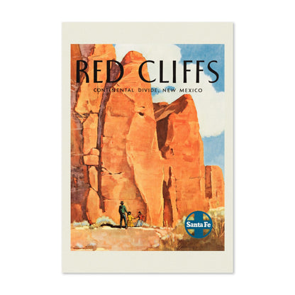 Red Cliffs New Mexico Santa Fe poster print