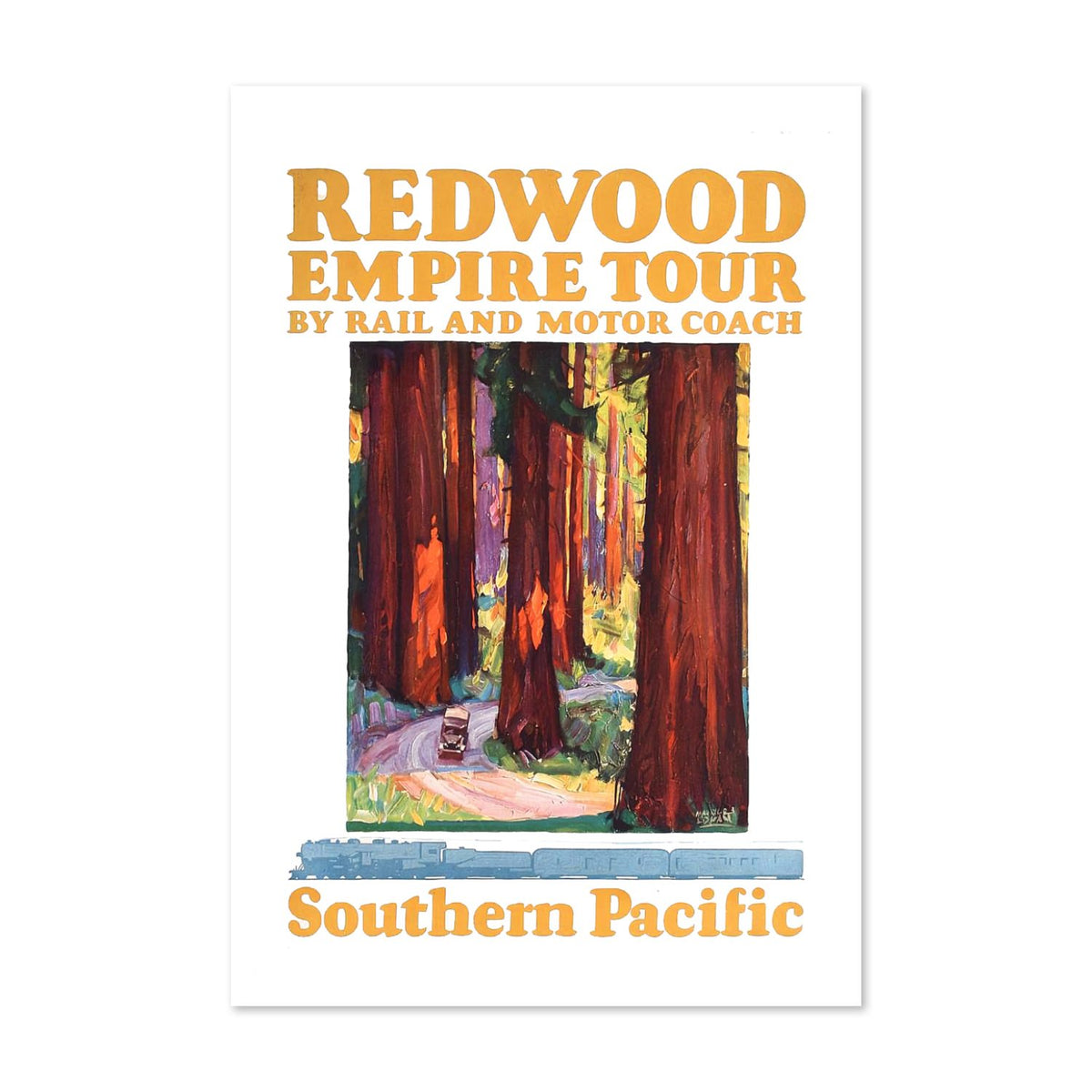 Redwood Empire Tour — Southern Pacific poster print