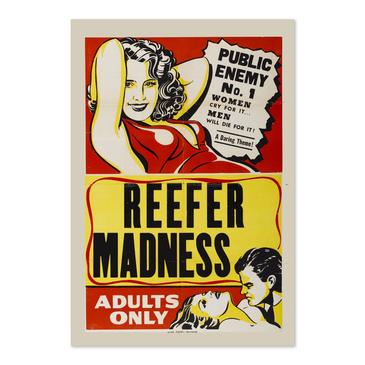 Reefer Madness Adults Only poster print