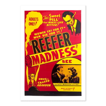 Reefer Madness Women Cry For It poster print