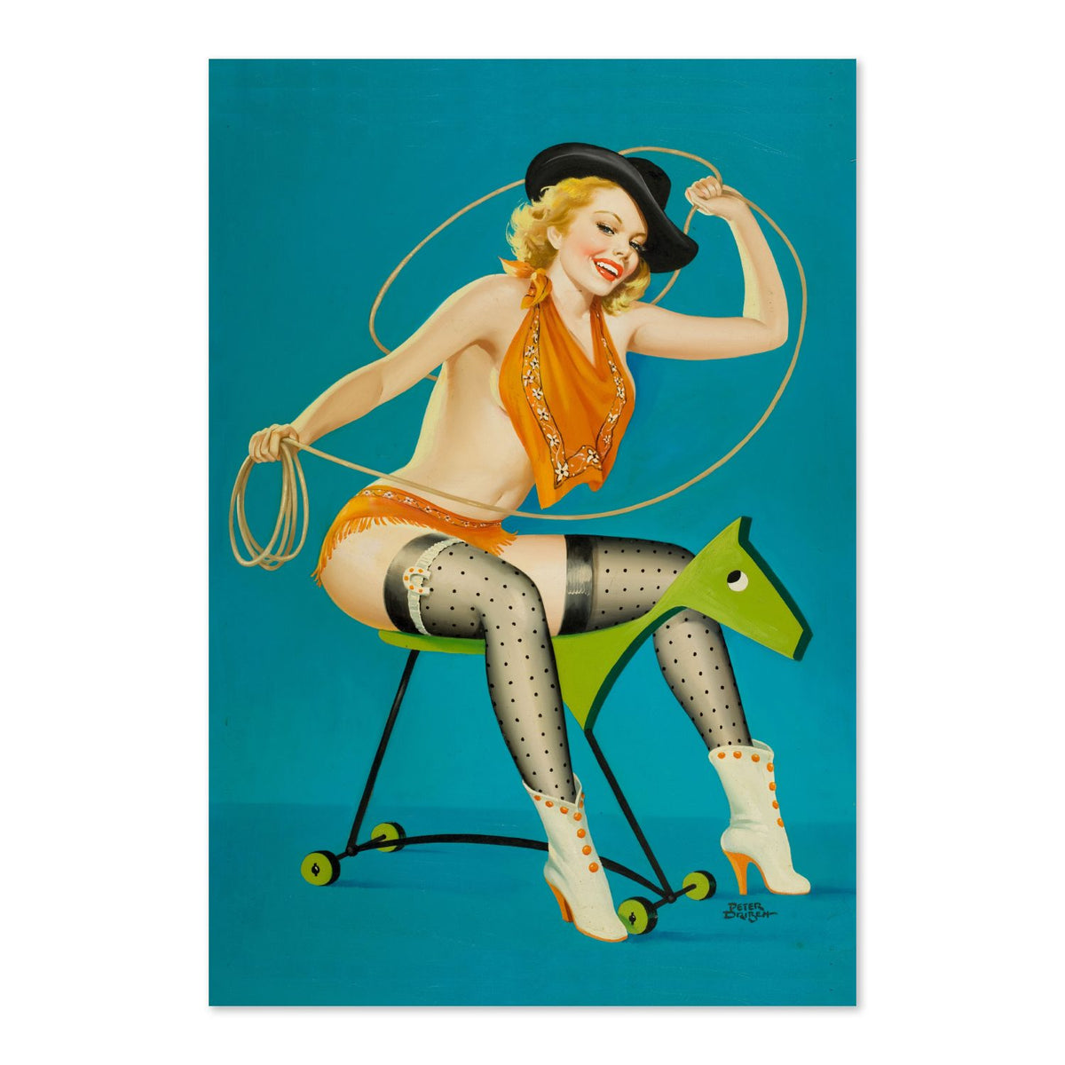 Ride Em Cowgirl poster print