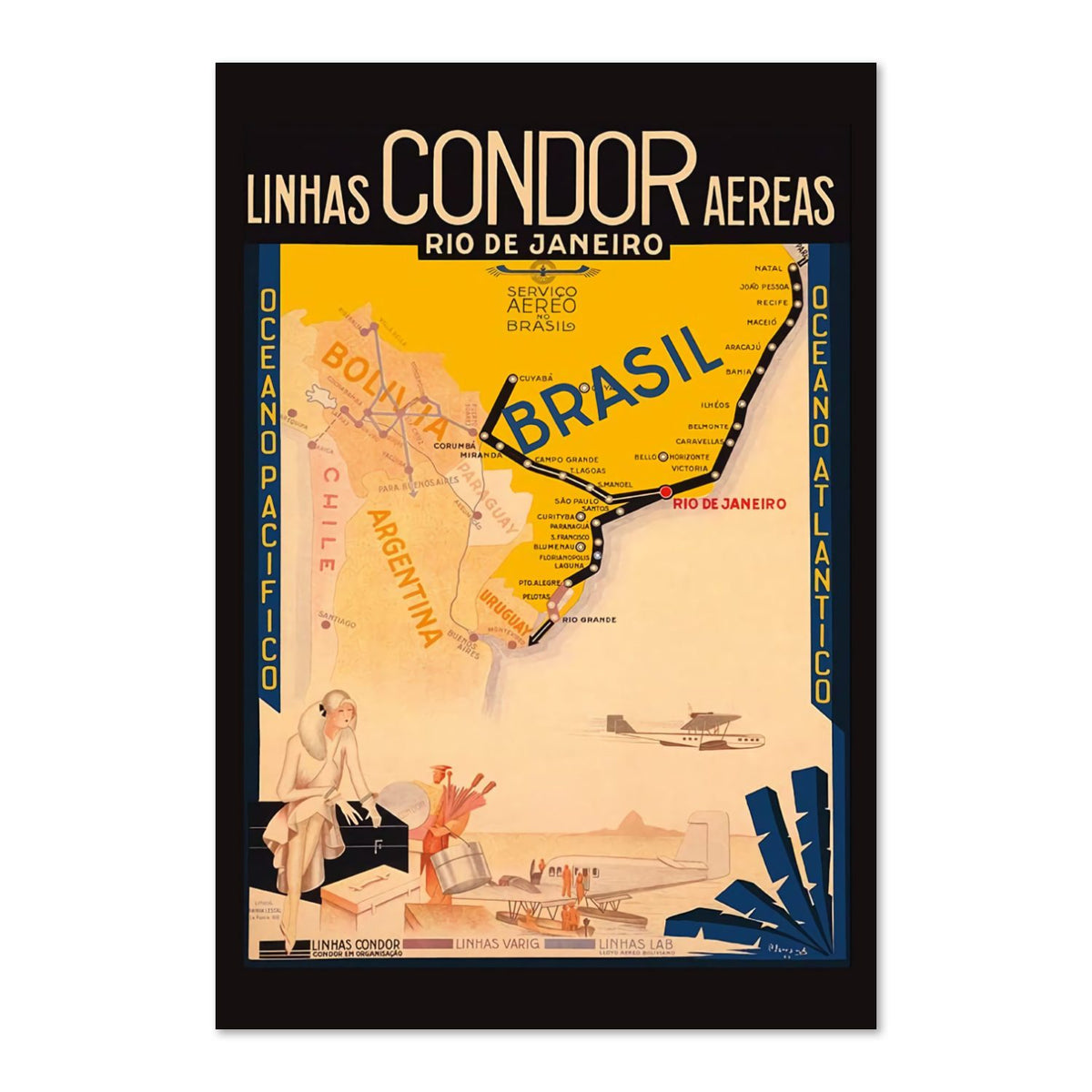 Rio de Janeiro Condor poster print
