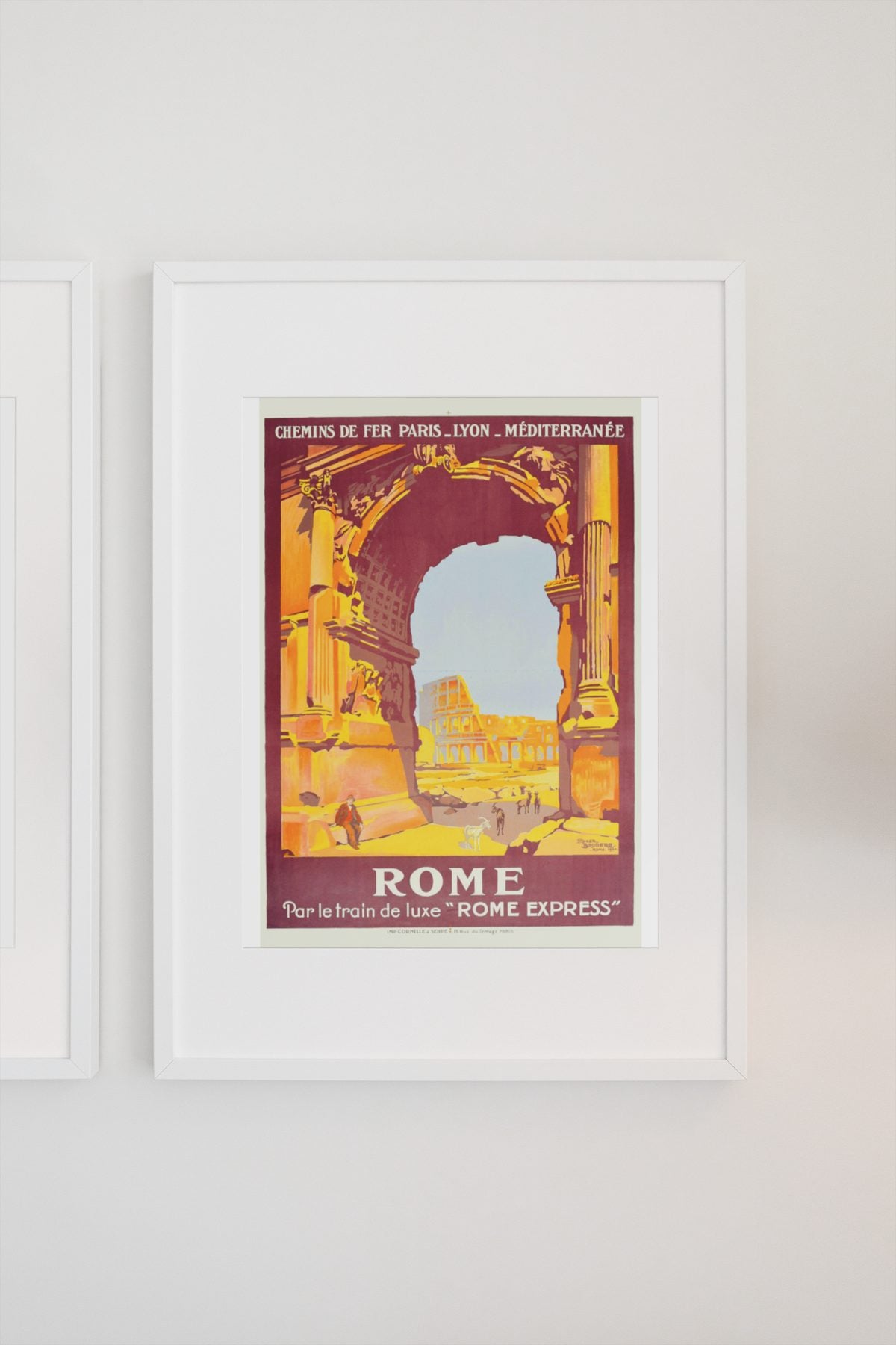 Rome — Arch of Titus poster on a light wall