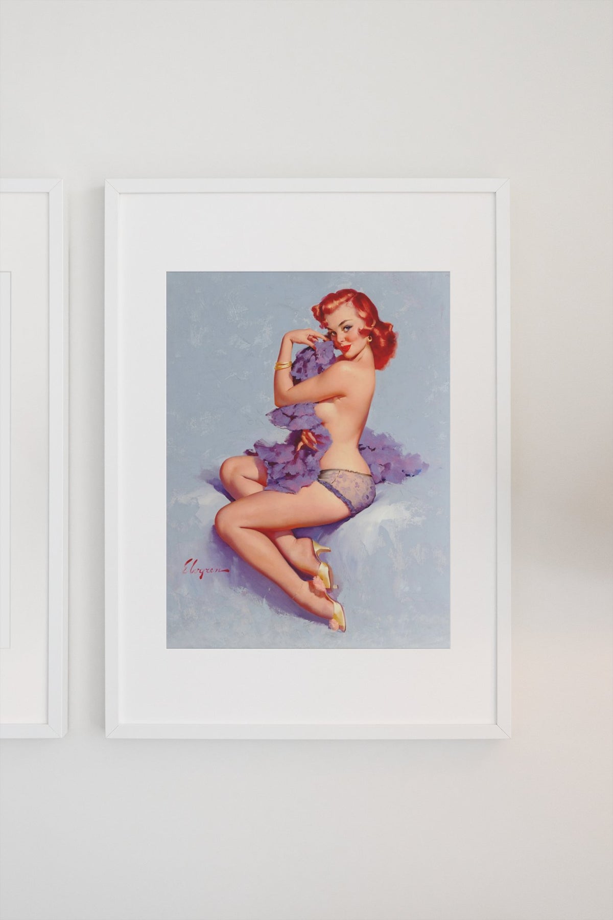 Roxanne by Gil Elvgren, pin-up poster — gallery wall