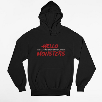 Babymonster Hoodie, Hello Monsters 1st World Tour Hoodie, Kpop Hoodie