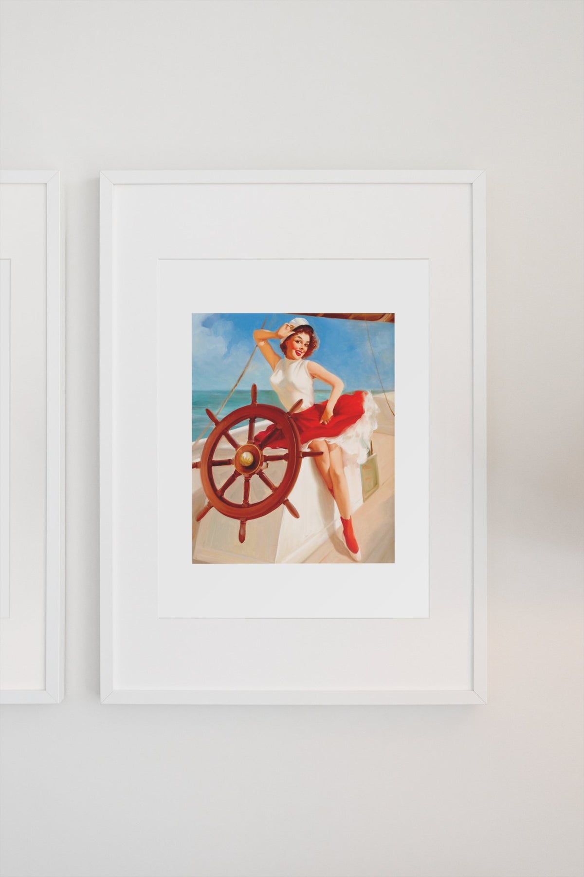 Sailor Girl by Gil Elvgren, pin-up poster — gallery wall