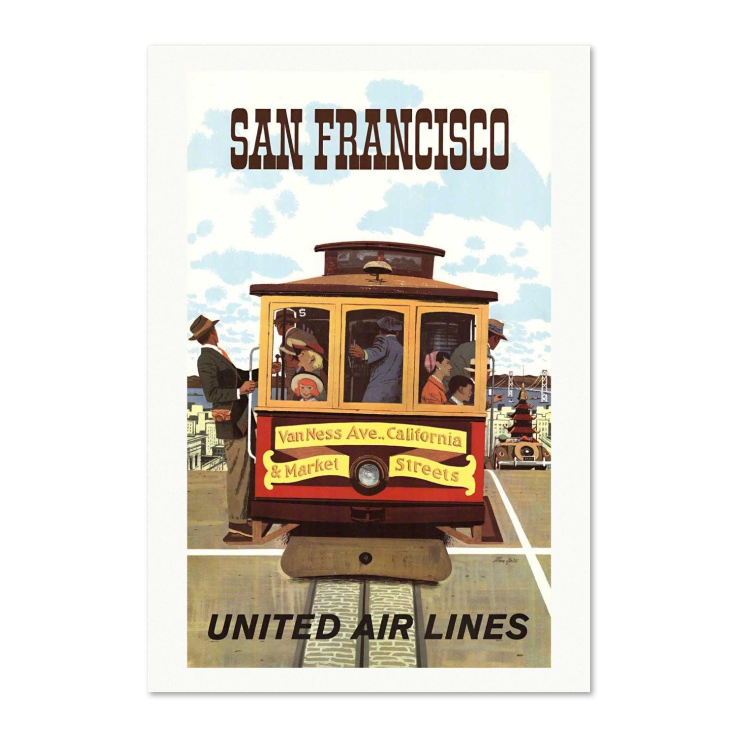 San Francisco Cable Car United poster print