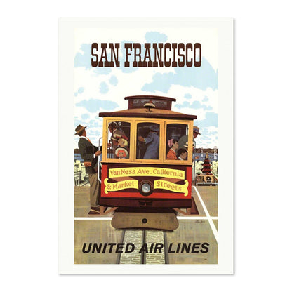 San Francisco Cable Car United poster print