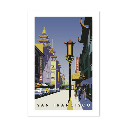 San Francisco Chinatown poster print