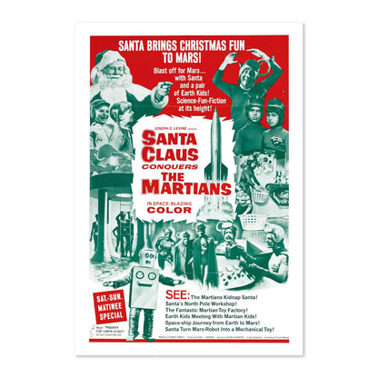 Santa Claus Conquers the Martians poster print
