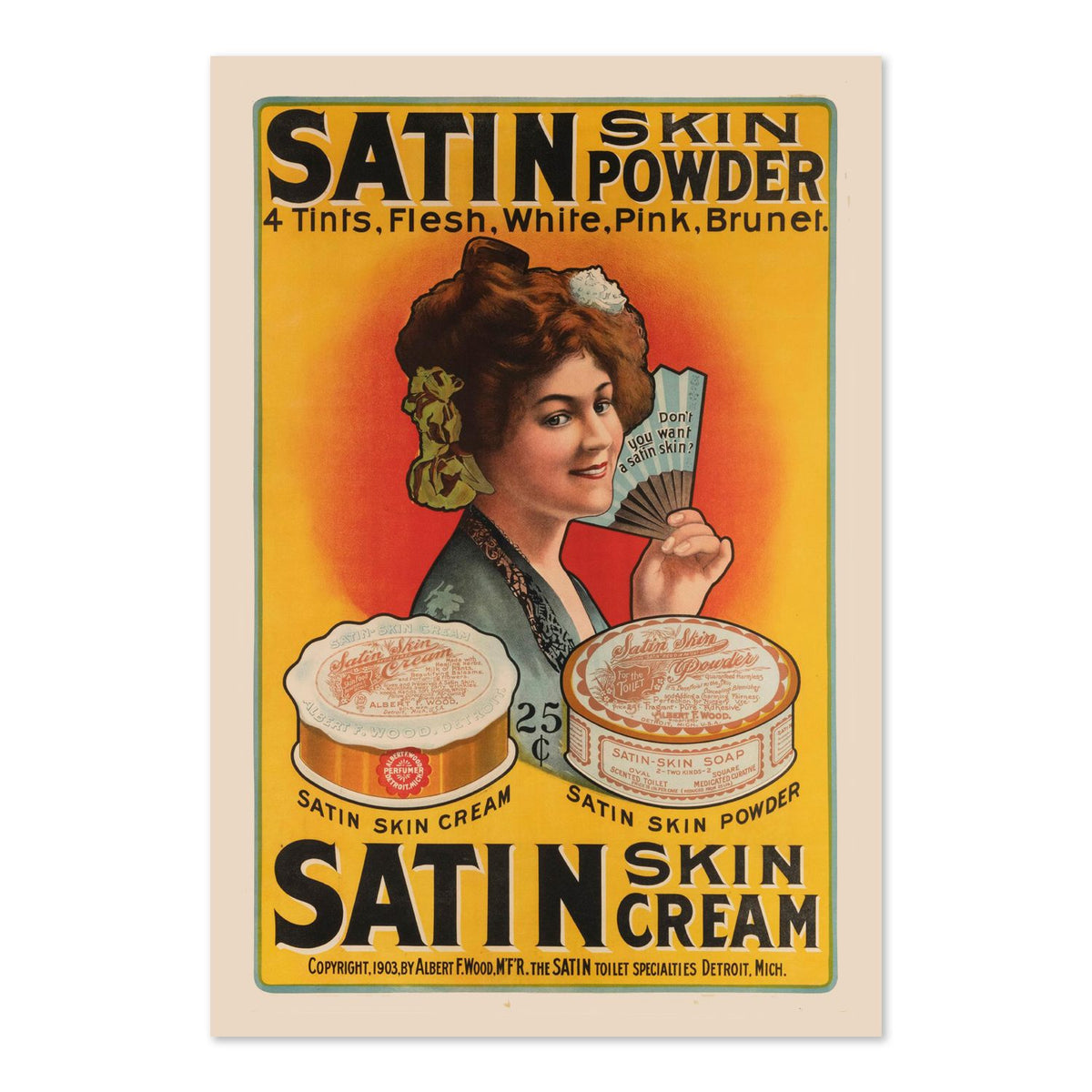 Satin Skin Powder poster print
