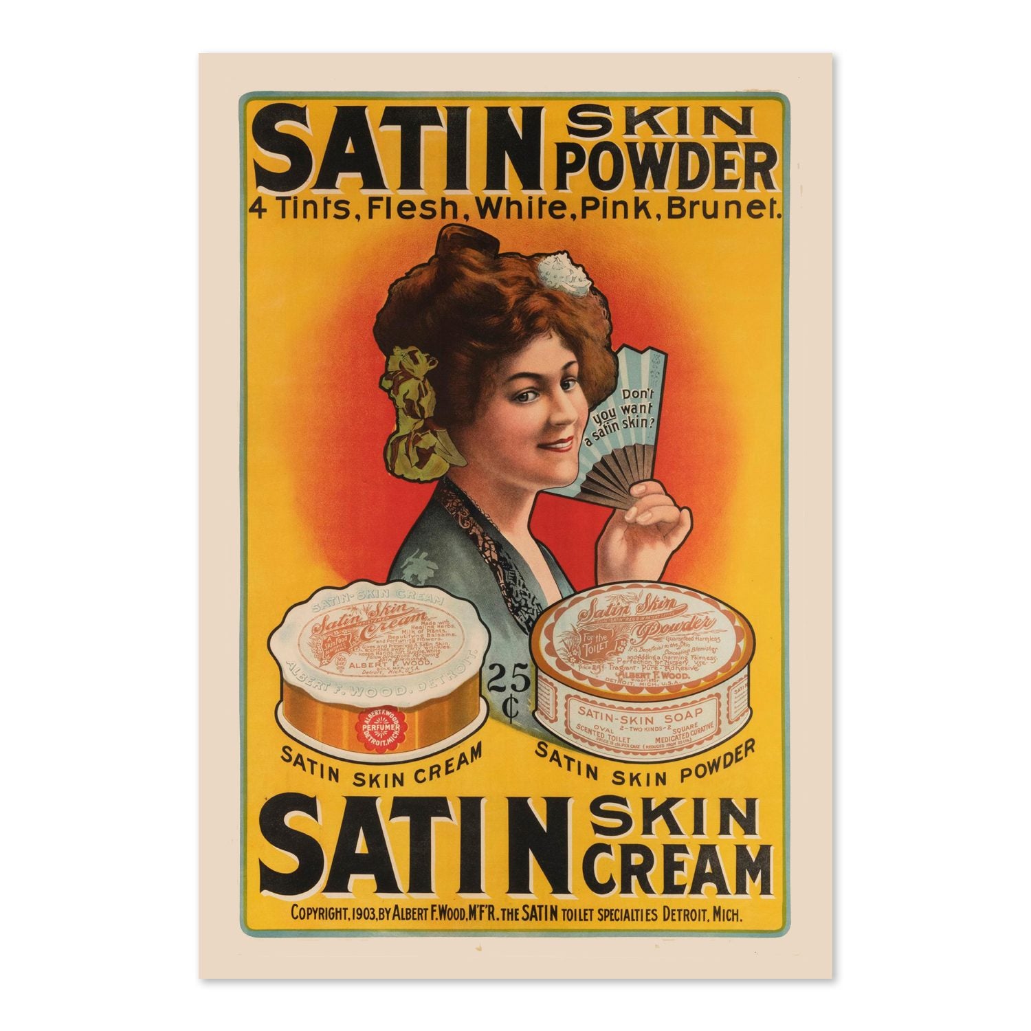 Satin Skin Powder poster print