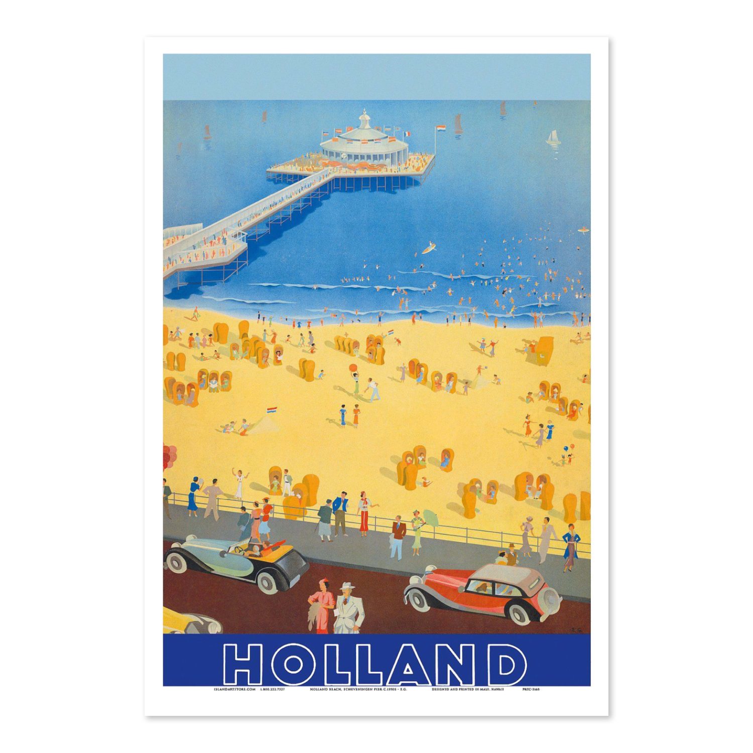 Scheveningen Holland poster print