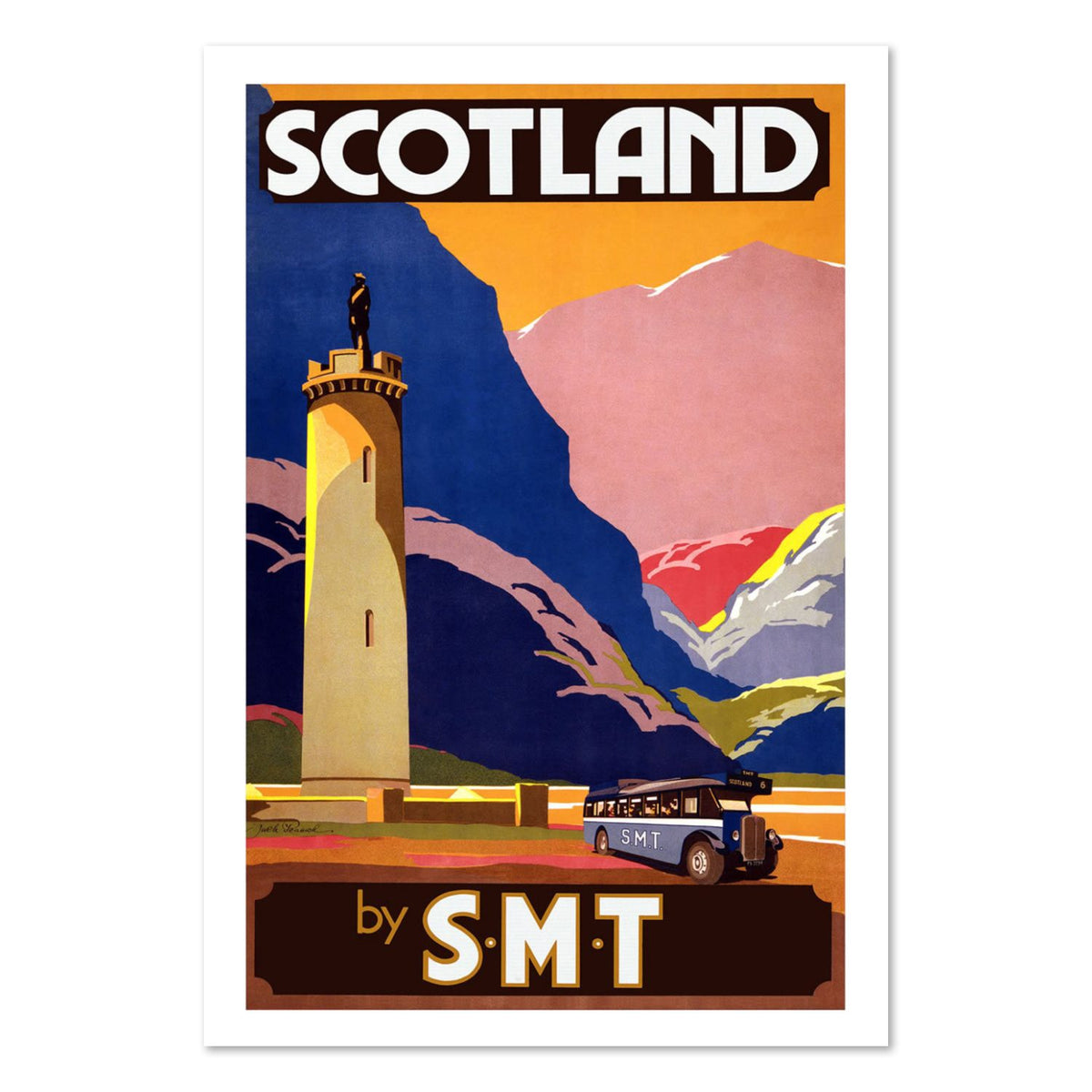 Scotland by SMT poster print