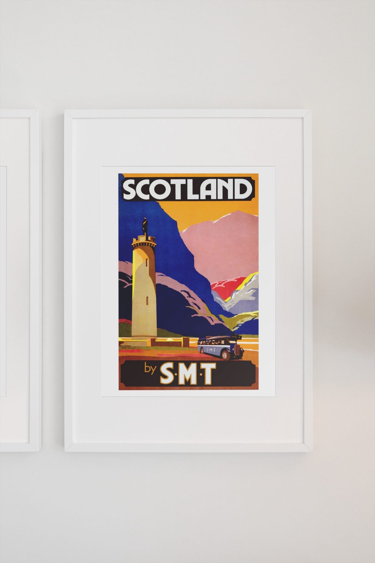Scotland by SMT poster on a light wall
