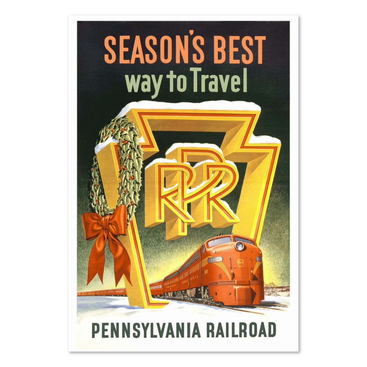 Seasons Best Way to Travel PRR poster print