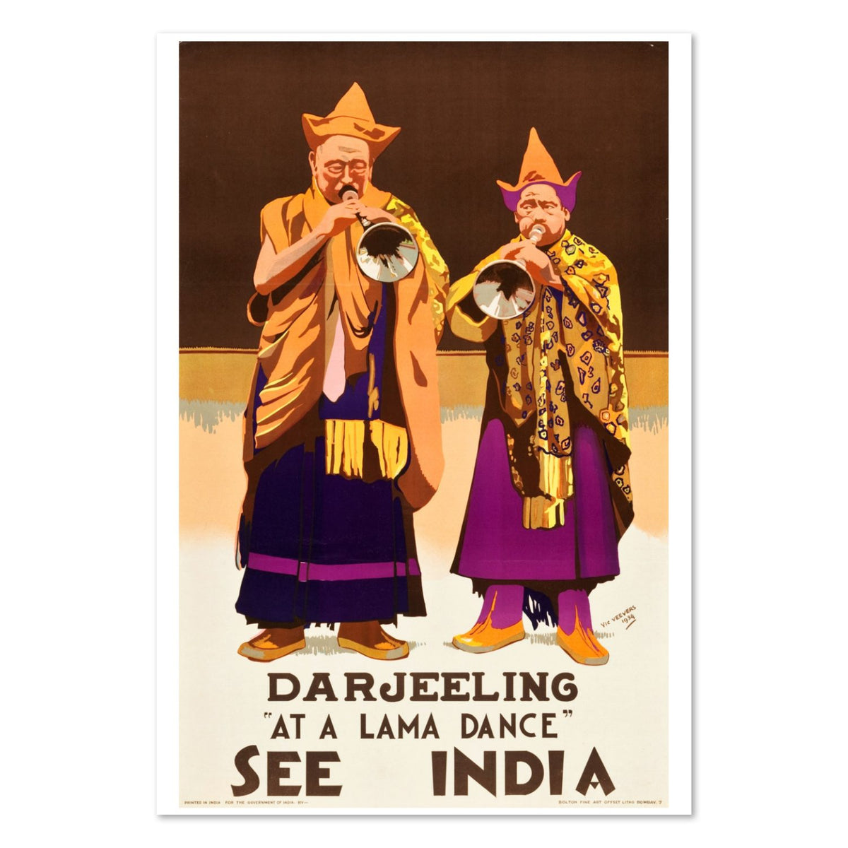 See India Darjeeling poster print