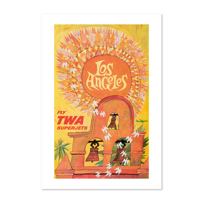 See Los Angeles TWA poster print