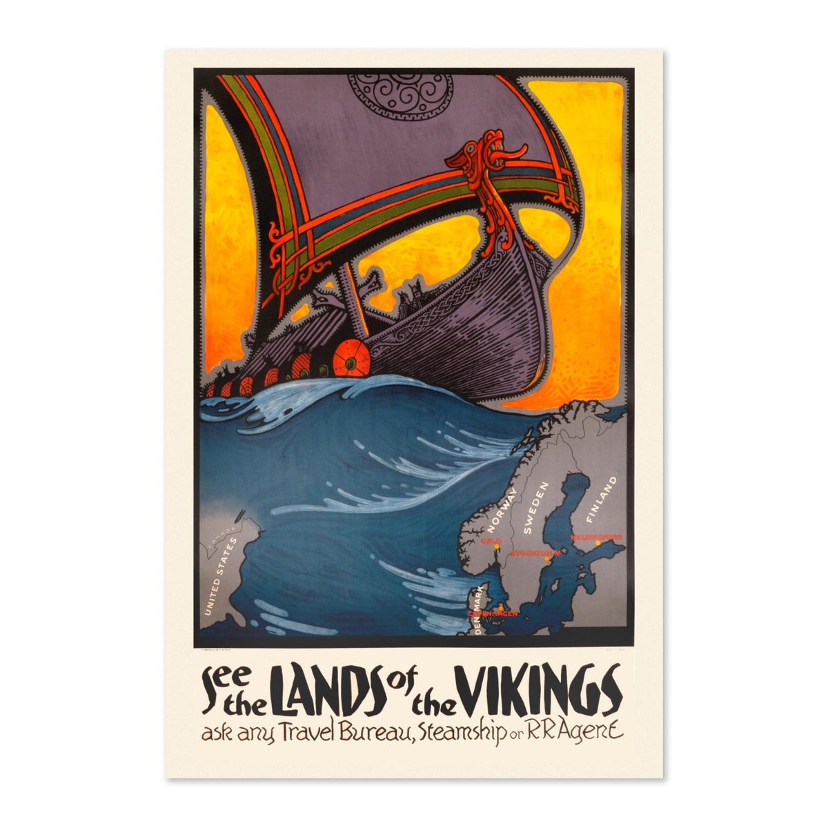See the Lands of the Vikings poster print