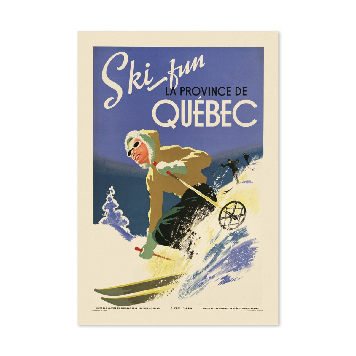 Ski Fun Quebec poster print