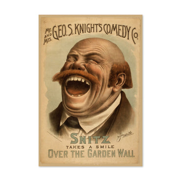 Snitz Takes a Smile poster print
