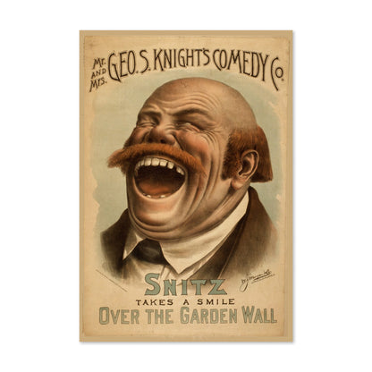 Snitz Takes a Smile poster print