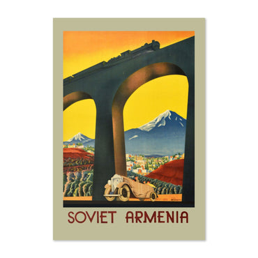 Soviet Armenia poster print