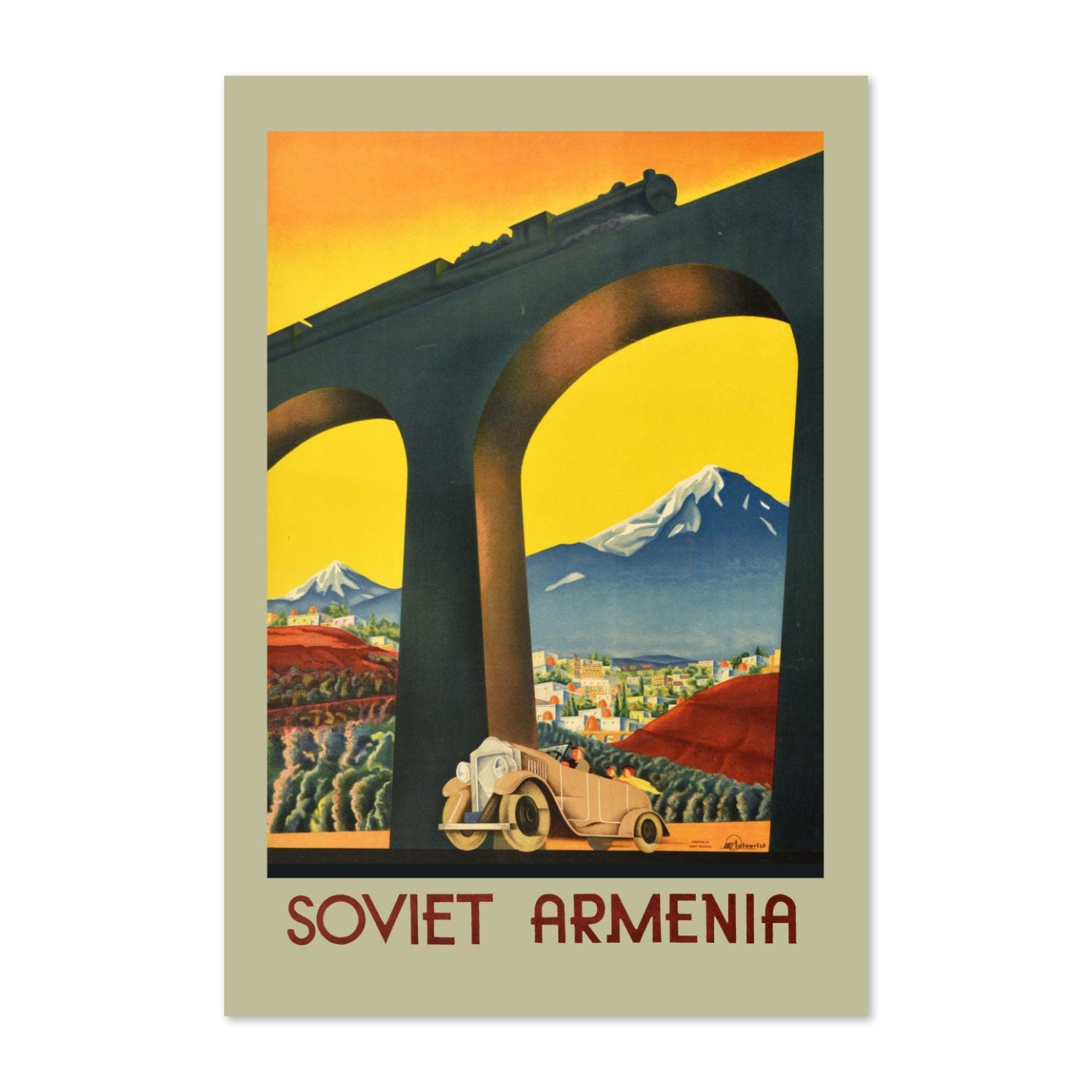 Soviet Armenia poster print