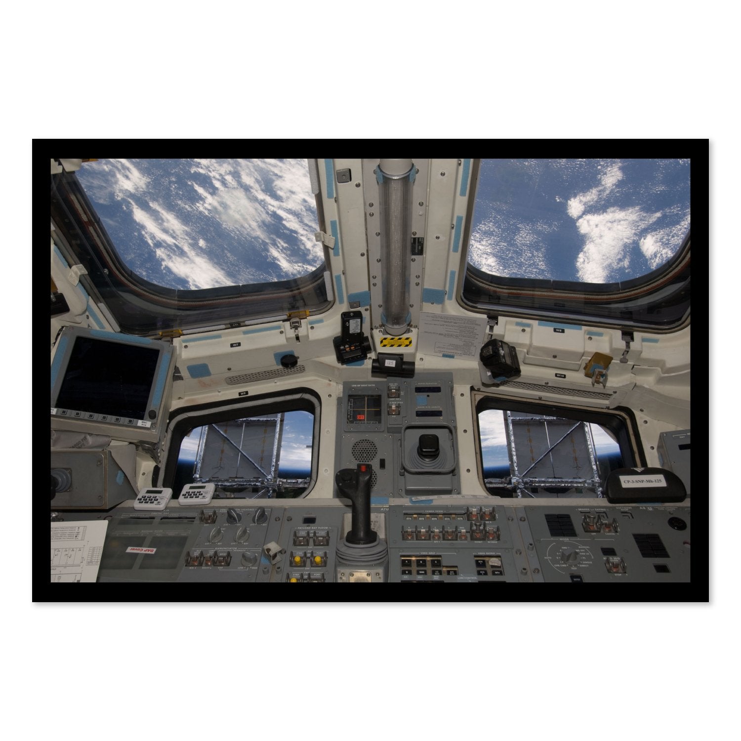 Space Shuttle Atlantis cockpit poster print
