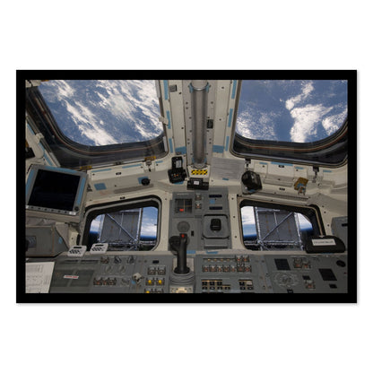 Space Shuttle Atlantis cockpit poster print