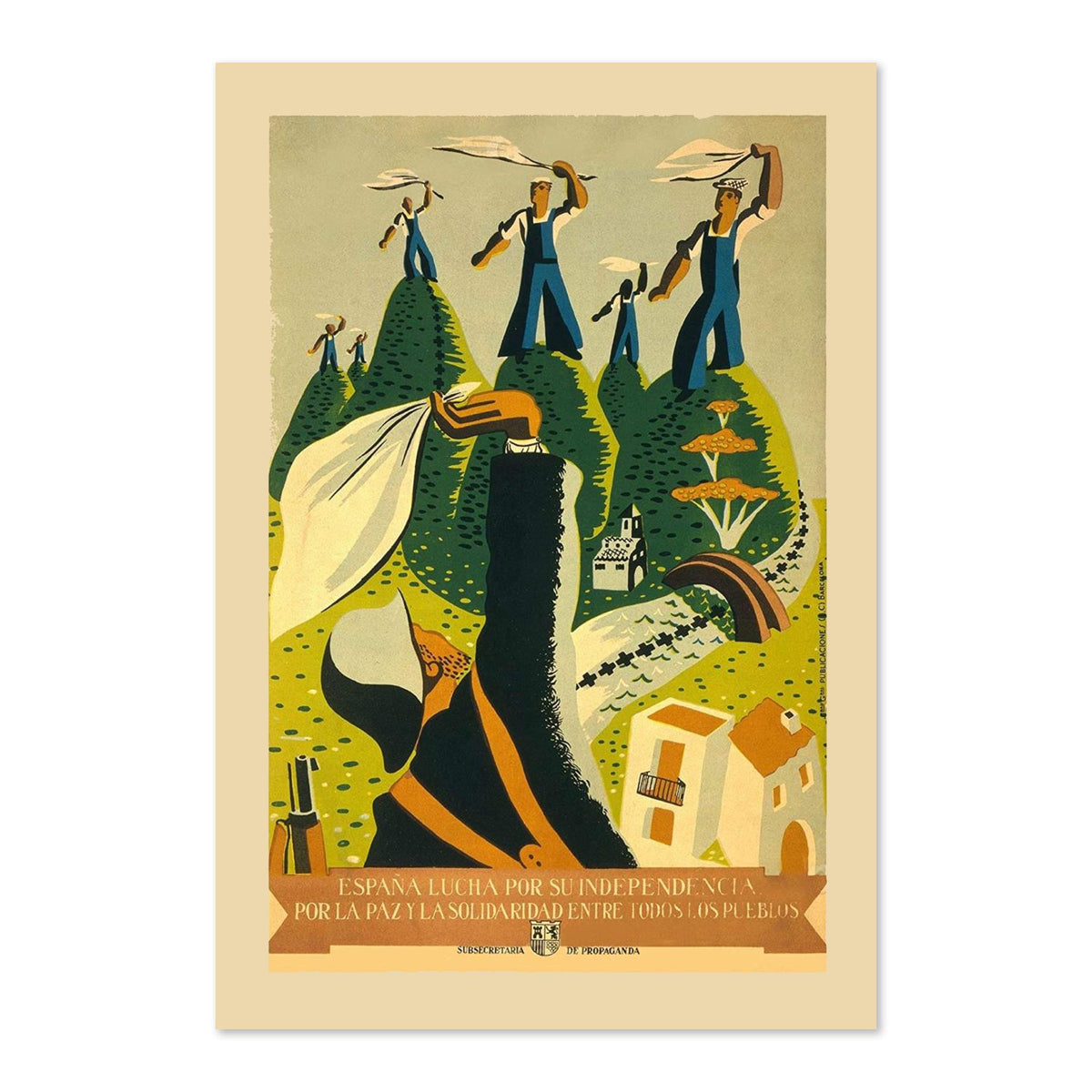 Spain Fights for Its Independence poster print