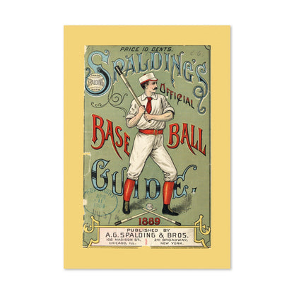Spalding Base Ball Guide 1889 poster print